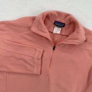Patagonia Synchilla Womens Fleece Pullover Quarter Zip Coral‎ Pink Size M READ